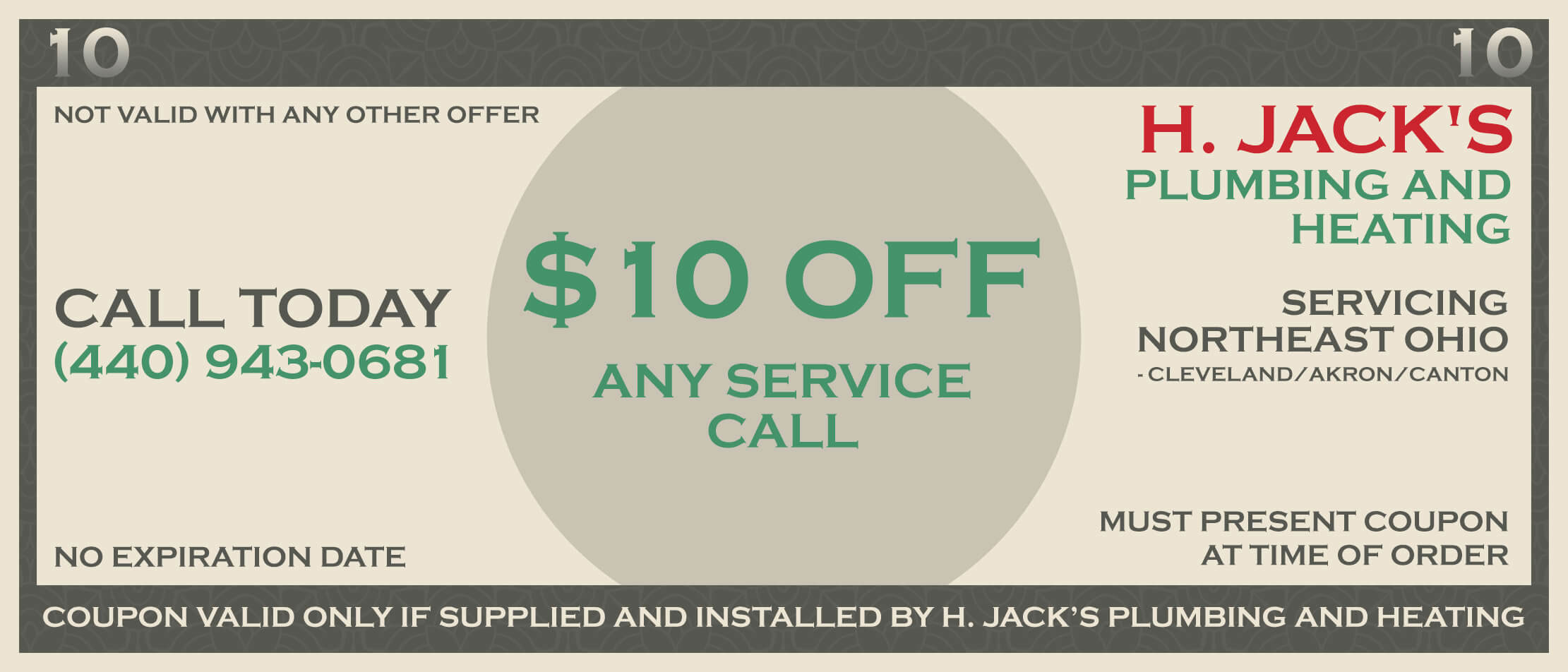10 off seniorveteran’s discount up to $50